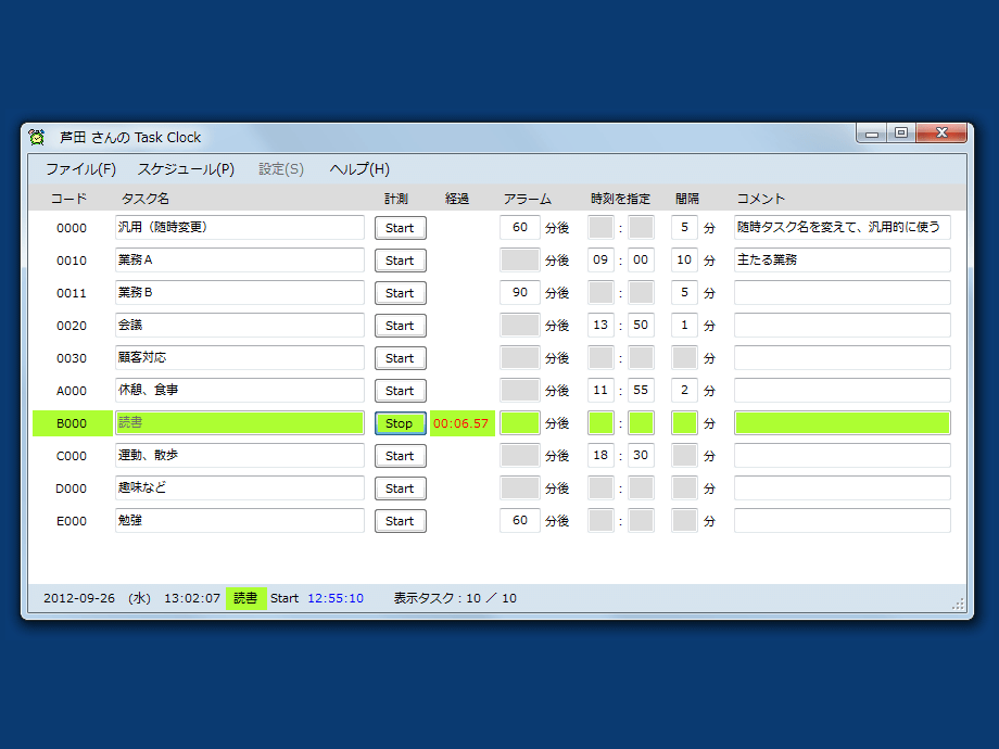 Task Clock