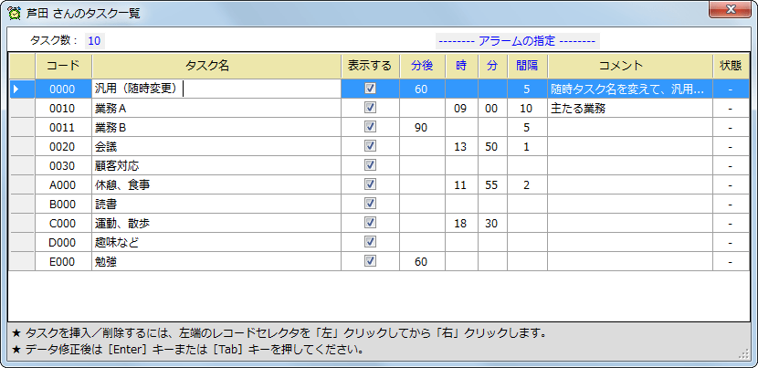 Task Clock