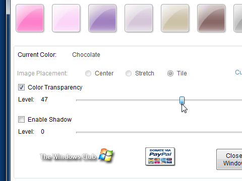 Taskbar Color Effects