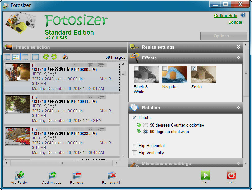 Fotosizer Standard Edition