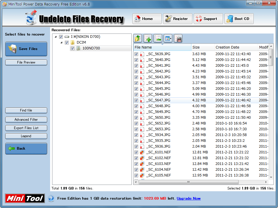 MiniTool Power Data Recovery Free Edition